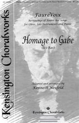 Homage to Gabe SATB choral sheet music cover